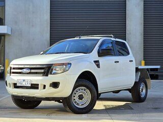 2013 Ford Ranger PX XL Hi-Rider White 6 Speed Sports Automatic Cab Chassis.