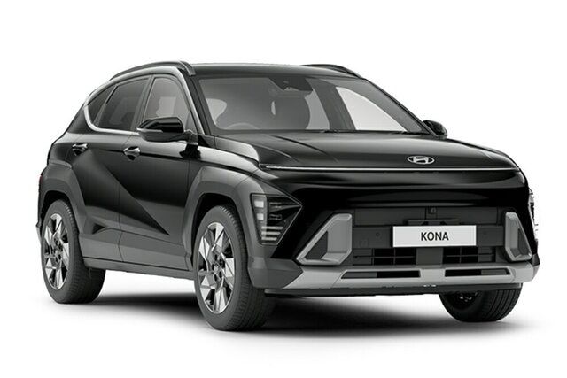 New Hyundai Kona SX2.V1 MY24 Premium 2WD Augustine Heights, 2024 Hyundai Kona SX2.V1 MY24 Premium 2WD Abyss Black 1 Speed Constant Variable Wagon