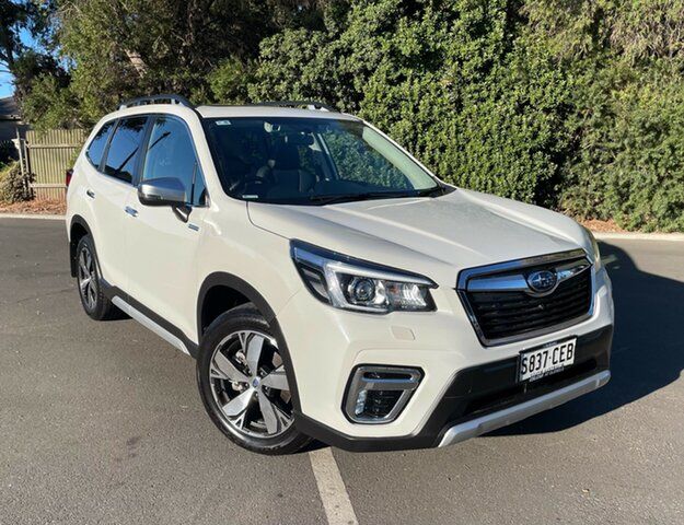 Used Subaru Forester S5 MY20 Hybrid S CVT AWD Glenelg, 2020 Subaru Forester S5 MY20 Hybrid S CVT AWD Crystal White 7 Speed Constant Variable Wagon Hybrid