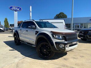 2014 Ford Ranger Wildtrak White Sports Automatic Double Cab Pick Up.