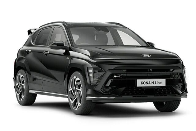 New Hyundai Kona SX2.V1 MY24 Premium 2WD N Line Augustine Heights, 2024 Hyundai Kona SX2.V1 MY24 Premium 2WD N Line Abyss Black 1 Speed Constant Variable Wagon