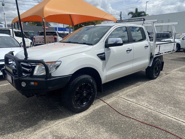 Used Ford Ranger PX XLT Double Cab Morayfield, 2014 Ford Ranger PX XLT Double Cab White 6 Speed Sports Automatic Utility