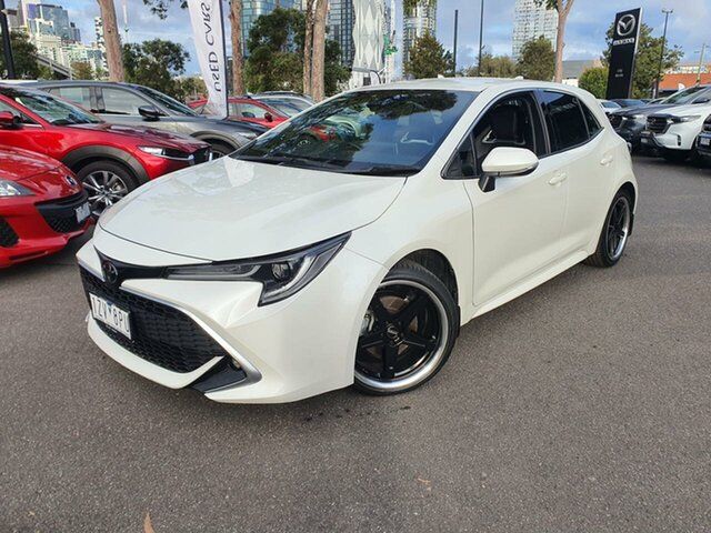 Used Toyota Corolla Mzea12R ZR South Melbourne, 2019 Toyota Corolla Mzea12R ZR Pearl White 10 Speed Constant Variable Hatchback