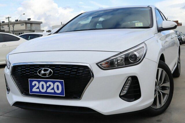 Used Hyundai i30 PD2 MY20 Active D-CT Coburg North, 2020 Hyundai i30 PD2 MY20 Active D-CT White 7 Speed Sports Automatic Dual Clutch Hatchback