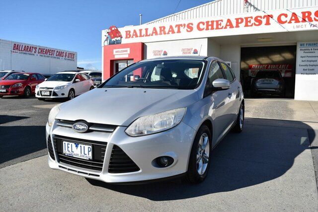 Used Ford Focus LW Trend Wendouree, 2011 Ford Focus LW Trend Silver 6 Speed Automatic Hatchback