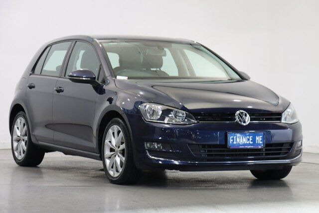 Used Volkswagen Golf VII 103TSI DSG Highline Victoria Park, 2013 Volkswagen Golf VII 103TSI DSG Highline Night Blue 7 Speed Sports Automatic Dual Clutch