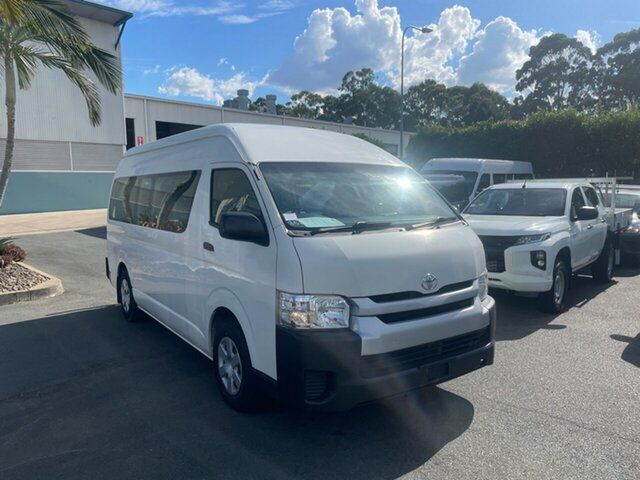 Used Toyota HiAce KDH223R Commuter High Roof Super LWB Acacia Ridge, 2018 Toyota HiAce KDH223R Commuter High Roof Super LWB White 4 speed Automatic Bus