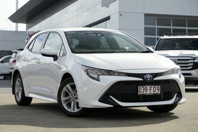 Pre-Owned Toyota Corolla ZWE211R Ascent Sport E-CVT Hybrid Woolloongabba, 2022 Toyota Corolla ZWE211R Ascent Sport E-CVT Hybrid Glacier White 10 Speed Constant Variable