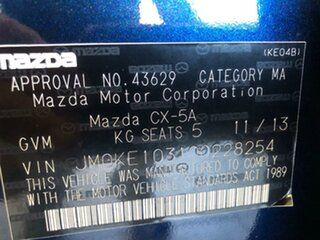 2013 Mazda CX-5 KE1071 Maxx SKYACTIV-Drive AWD Sport Blue 6 Speed Sports Automatic Wagon