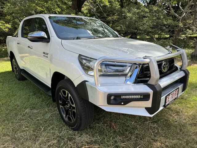 Pre-Owned Toyota Hilux GUN126R SR5 Double Cab Darwin, 2021 Toyota Hilux GUN126R SR5 Double Cab Crystal Pearl 6 Speed Sports Automatic Utility