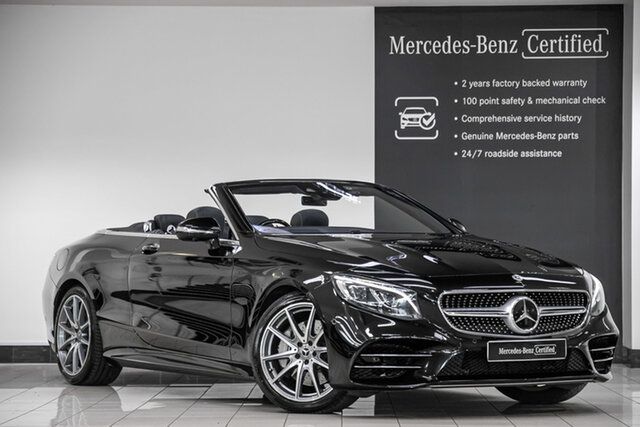 Certified Pre-Owned Mercedes-Benz S-Class A217 809MY S560 9G-Tronic Narre Warren, 2018 Mercedes-Benz S-Class A217 809MY S560 9G-Tronic Obsidian Black 9 Speed Sports Automatic