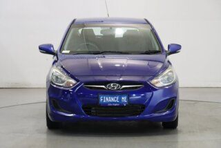 2013 Hyundai Accent RB Active Blue 4 Speed Sports Automatic Sedan.