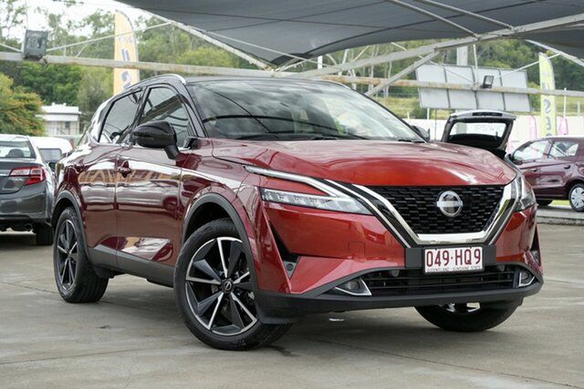 Used Nissan Qashqai J12 MY23 ST-L X-tronic Bundamba, 2023 Nissan Qashqai J12 MY23 ST-L X-tronic Fuji Sunset Red 1 Speed Constant Variable Wagon
