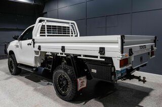 2019 Toyota Hilux GUN126R MY19 Upgrade SR (4x4) White 6 Speed Manual Cab Chassis.