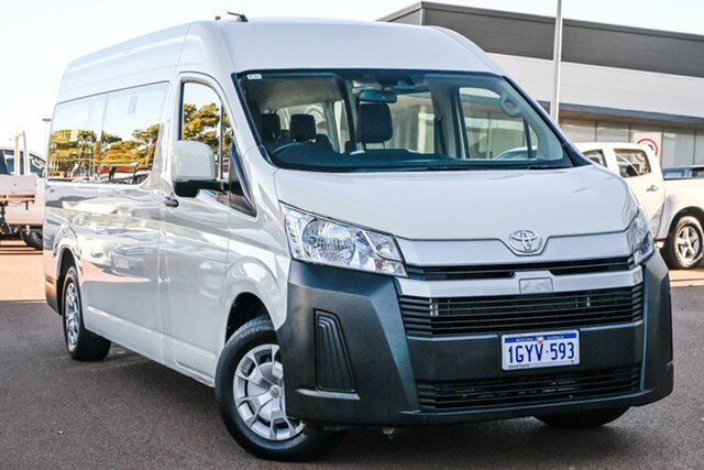 Pre-Owned Toyota HiAce GDH322R Commuter High Roof Super LWB Wangara, 2020 Toyota HiAce GDH322R Commuter High Roof Super LWB French Vanilla 6 Speed Sports Automatic Bus