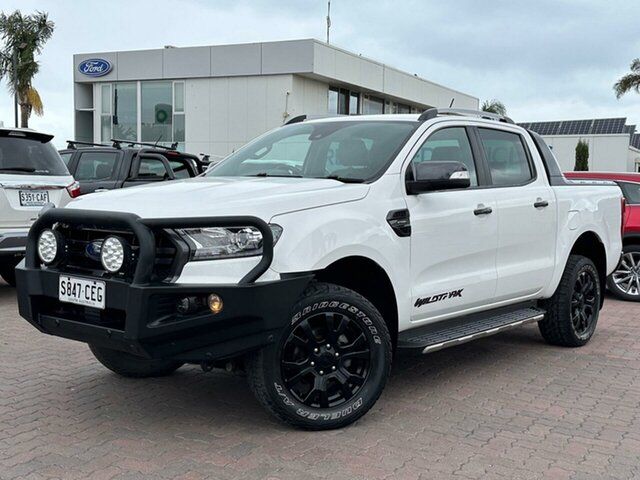 Used Ford Ranger PX MkIII 2019.00MY Wildtrak Christies Beach, 2019 Ford Ranger PX MkIII 2019.00MY Wildtrak White 10 Speed Sports Automatic Double Cab Pick Up