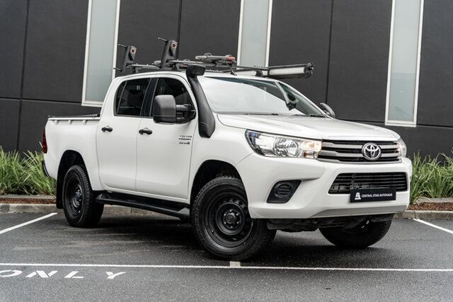 Used Toyota Hilux GUN126R SR Double Cab Narre Warren, 2017 Toyota Hilux GUN126R SR Double Cab White 6 Speed Manual Utility