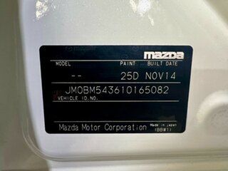2014 Mazda 3 BM5436 SP25 SKYACTIV-MT White 6 Speed Manual Hatchback