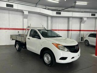 2012 Mazda BT-50 UP0YD1 XT 4x2 White 6 Speed Manual Cab Chassis.