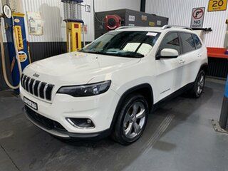 2019 Jeep Cherokee KL MY19 Limited (4x4) White 9 Speed Automatic Wagon.