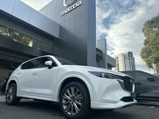 2023 Mazda CX-5 KF4WLA G25 SKYACTIV-Drive i-ACTIV AWD Akera Rhodium White 6 Speed Sports Automatic.
