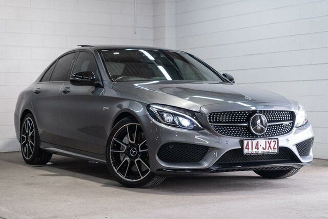 Used Mercedes-Benz C-Class W205 808MY C43 AMG 9G-Tronic 4MATIC Southport, 2017 Mercedes-Benz C-Class W205 808MY C43 AMG 9G-Tronic 4MATIC Grey 9 Speed Sports Automatic Sedan