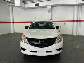 2012 Mazda BT-50 UP0YD1 XT 4x2 White 6 Speed Manual Cab Chassis.