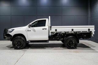 2019 Toyota Hilux GUN126R MY19 Upgrade SR (4x4) White 6 Speed Manual Cab Chassis.