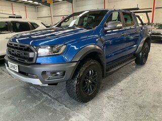 2019 Ford Ranger PX MkIII MY20.25 Raptor 2.0 (4x4) Blue 10 Speed Automatic Double Cab Pick Up.