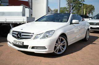 2012 Mercedes-Benz E250 207 MY11 CGI Avantgarde White 7 Speed Automatic Cabriolet.