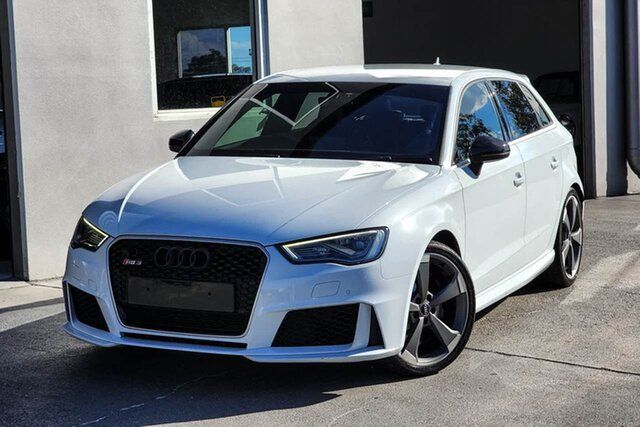 Used Audi RS 3 8V MY16 Sportback S Tronic Quattro Albion, 2016 Audi RS 3 8V MY16 Sportback S Tronic Quattro White 7 Speed Sports Automatic Dual Clutch