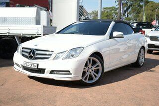2012 Mercedes-Benz E250 207 MY11 CGI Avantgarde White 7 Speed Automatic Cabriolet.