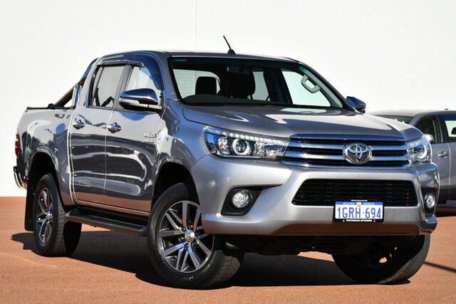 Used Toyota Hilux GUN126R SR5 Double Cab Rockingham, 2017 Toyota Hilux GUN126R SR5 Double Cab Silver 6 Speed Sports Automatic Utility