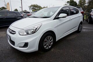 2016 Hyundai Accent RB4 MY17 Active Crystal White 6 Speed Constant Variable Hatchback.