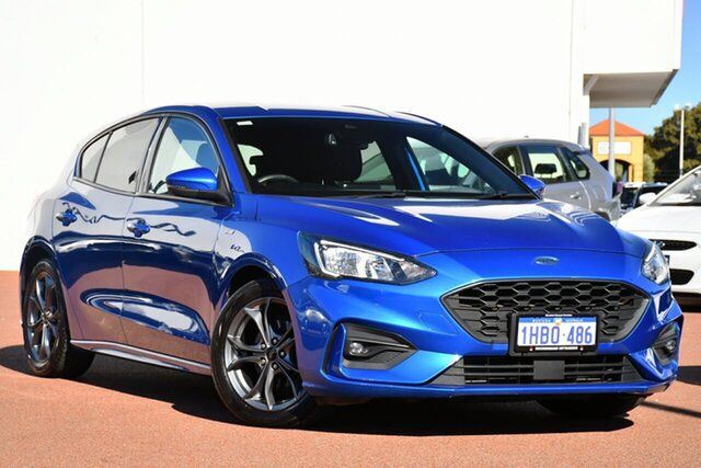 Used Ford Focus SA 2019.25MY ST-Line Rockingham, 2019 Ford Focus SA 2019.25MY ST-Line Blue 8 Speed Automatic Hatchback