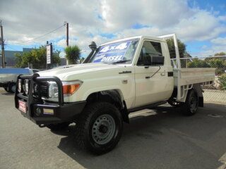 2017 Toyota Landcruiser VDJ79R Workmate White 5 Speed Manual Cab Chassis
