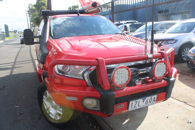 Used Ford Ranger PX MkII XLT Super Cab West Footscray, 2017 Ford Ranger PX MkII XLT Super Cab Red 6 Speed Sports Automatic Utility