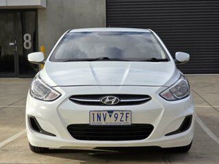2016 Hyundai Accent RB4 MY16 Active White 6 Speed Constant Variable Hatchback.