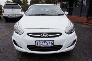 2016 Hyundai Accent RB4 MY17 Active Crystal White 6 Speed Constant Variable Hatchback