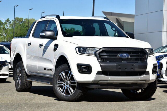 Pre-Owned Ford Ranger PX MkIII 2021.25MY Wildtrak North Lakes, 2021 Ford Ranger PX MkIII 2021.25MY Wildtrak White 6 Speed Manual Double Cab Pick Up