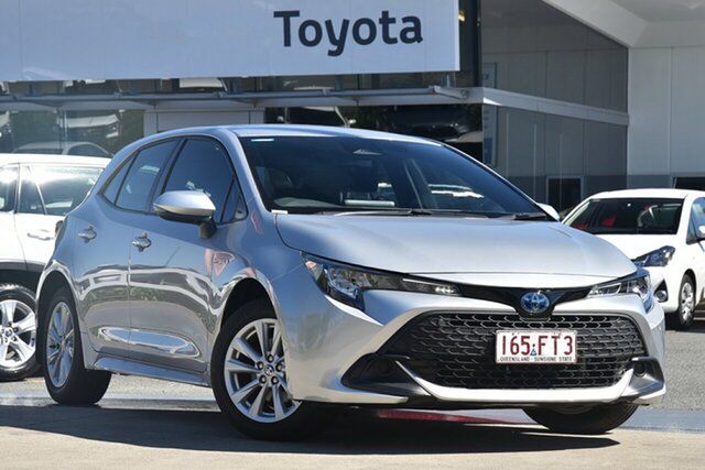 Pre-Owned Toyota Corolla ZWE219R Ascent Sport E-CVT Hybrid North Lakes, 2022 Toyota Corolla ZWE219R Ascent Sport E-CVT Hybrid Silver Pearl 10 Speed Constant Variable