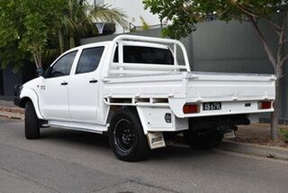 2015 Toyota Hilux KUN26R MY14 SR Double Cab White 5 Speed Automatic Cab Chassis.