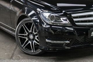 2013 Mercedes-Benz C-Class W204 MY13 C200 7G-Tronic + Obsidian Black Metallic 7 Speed.