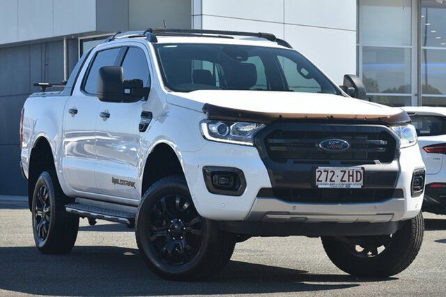Used Ford Ranger PX MkIII 2019.00MY Wildtrak North Lakes, 2019 Ford Ranger PX MkIII 2019.00MY Wildtrak White 10 Speed Sports Automatic Double Cab Pick Up