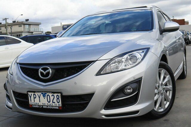 Used Mazda 6 GH1052 MY10 Touring Coburg North, 2011 Mazda 6 GH1052 MY10 Touring Silver 5 Speed Sports Automatic Wagon