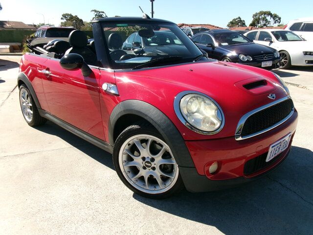 Used Mini Cabrio R57 MY10 Cooper S Steptronic St James, 2010 Mini Cabrio R57 MY10 Cooper S Steptronic Red 6 Speed Sports Automatic Convertible