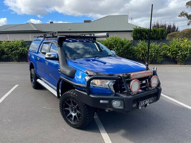 Used Ford Ranger PX MkII XLT Double Cab Glenelg, 2017 Ford Ranger PX MkII XLT Double Cab Blue 6 Speed Sports Automatic Utility