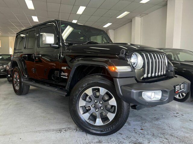 Used Jeep Wrangler JL MY21 V2 Unlimited Overland Reservoir, 2021 Jeep Wrangler JL MY21 V2 Unlimited Overland Black 8 Speed Automatic Hardtop