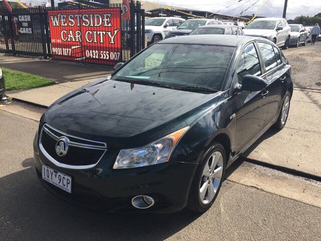 Used Holden Cruze JH MY13 CD Equipe Hoppers Crossing, 2013 Holden Cruze JH MY13 CD Equipe Green 5 Speed Manual Hatchback