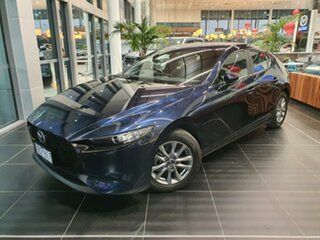 2020 Mazda 3 BP2H7A G20 SKYACTIV-Drive Pure Deep Crystal Blue 6 Speed Sports Automatic Hatchback.